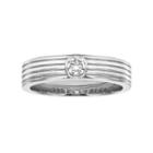 Love 360 14k White Gold 1/10 Carat T.w. Diamond Wedding Ring, Adult Unisex, Size: 7.50