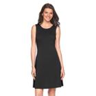 Women's Apt. 9&reg; Sleeveless Fit & Flare Dress, Size: Medium, Black