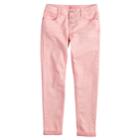 Girls 7-16 & Plus Size So&reg; Triple Button Girlfriend Skinny Jeans, Size: 12 1/2, Brt Pink
