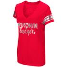 Women's Colosseum Wisconsin Badgers Karate Tee, Size: Large, Dark Red