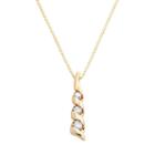 Sirena Collection 14k Gold 1/8-ct. T.w. Diamond Journey Pendant, Women's, Yellow