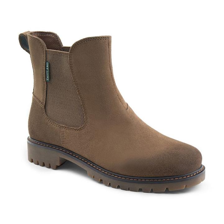Eastland Ida Women's Suede Chelsea Boots, Size: Medium (10), Lt Beige