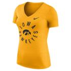 Women's Nike Iowa Hawkeyes Dri-fit Touch Tee, Size: Medium, Gold