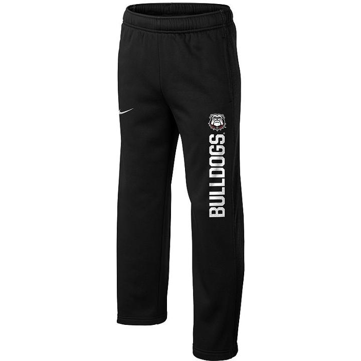 Boys 8-20 Nike Georgia Bulldogs Therma-fit Ko Pants, Boy's, Size: Xl(18/20), Black