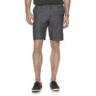 Men's Marc Anthony Slim-fit Herringbone Linen-blend Shorts, Size: 30, Black