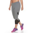 Plus Size Tek Gear Mesh Capris, Women's, Size: 3xl, Dark Grey