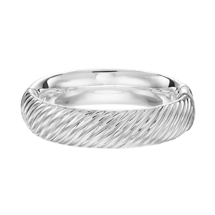 Sterling Silver Textured Bangle Bracelet, Women's