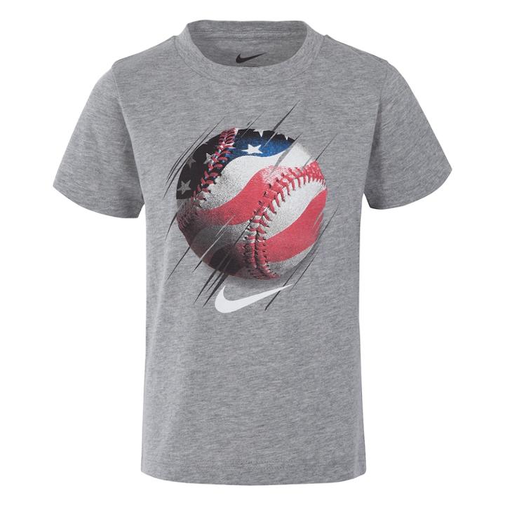 Boys 4-7 Nike Americana Baseball Graphic Tee, Size: 5, Grey