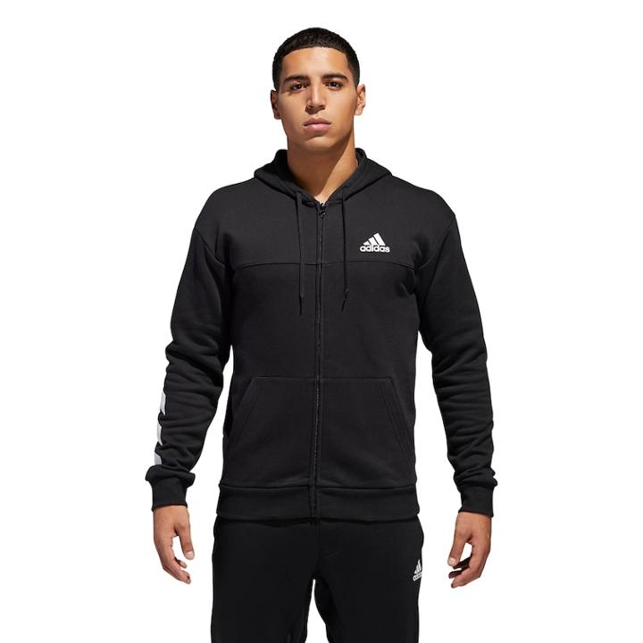 Men's Adidas Sport Full-zip Hoodie, Size: Xl, Black
