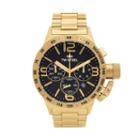 Tw Steel Men's Canteen 14k Gold Over Stainless Steel Chronograph Watch, Yellow