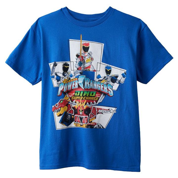 Boys 8-20 Mighty Morphin Power Rangers Tee, Boy's, Size: Large, Brt Blue