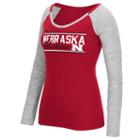 Women's Adidas Nebraska Cornhuskers Double Color Tee, Size: Small, Red