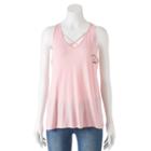 Juniors' Pop Up X Kind Campaign Answer Is Love Graphic Tank, Girl's, Size: Medium, Pink Other