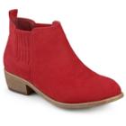 Journee Collection Ramsey Women's Ankle Boots, Girl's, Size: 7.5, Red