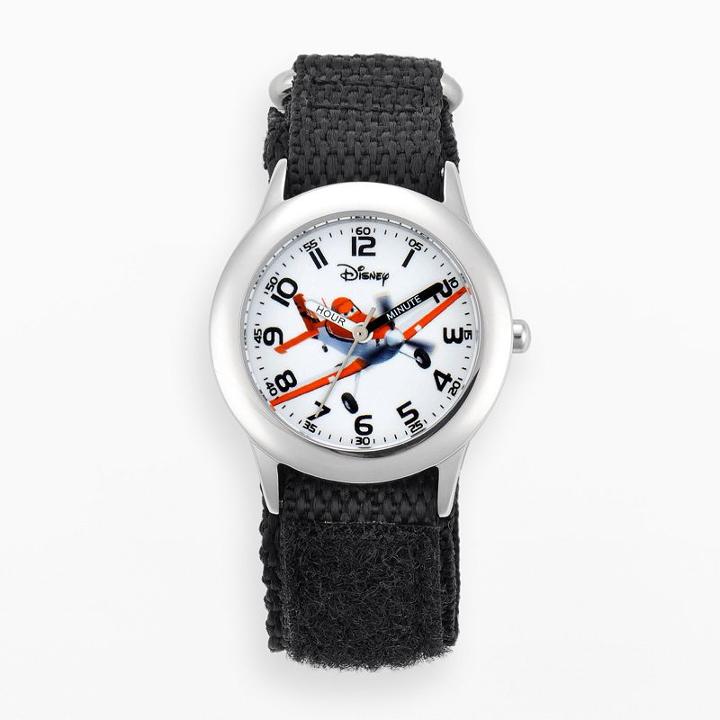 Disney / Pixar Planes Dusty Crophopper Kids' Time Teacher Watch, Boy's, Black