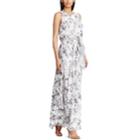 `women's Chaps Floral Maxi Dress, Size: 16, Grey
