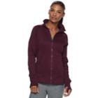 Women's Tek Gear Sweater Fleece Jacket, Size: Small, Drk Purple