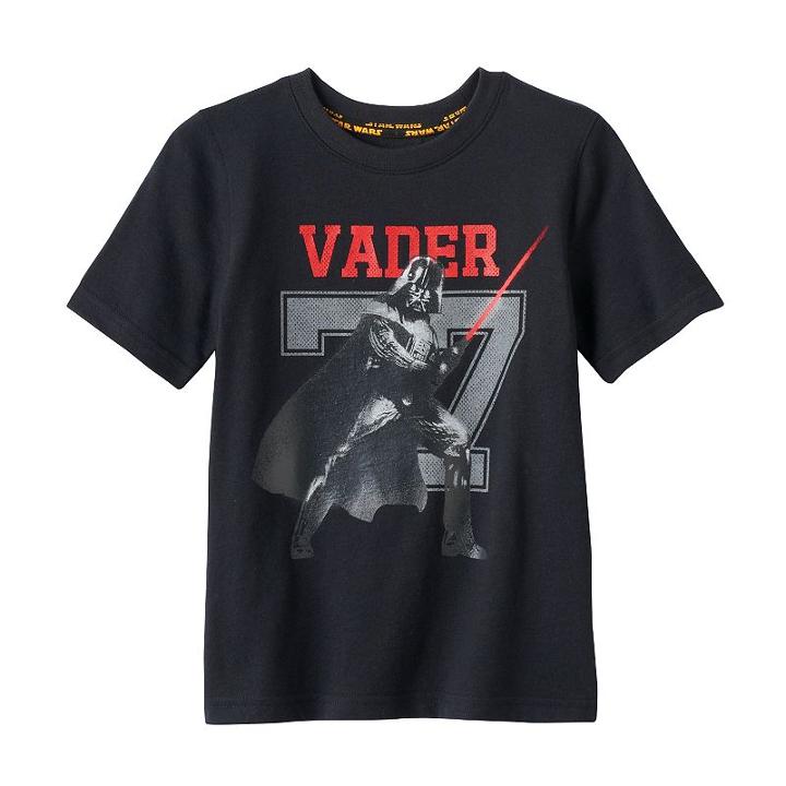 Boys 4-7x Star Wars A Collection For Kohl's Darth Vader 77 Tee, Boy's, Size: 7x, Black