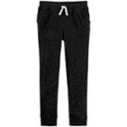 Girls 4-14 Oshkosh B'gosh&reg; Glitter Fleece Jogger Pants, Size: 6-6x, Black Glitter