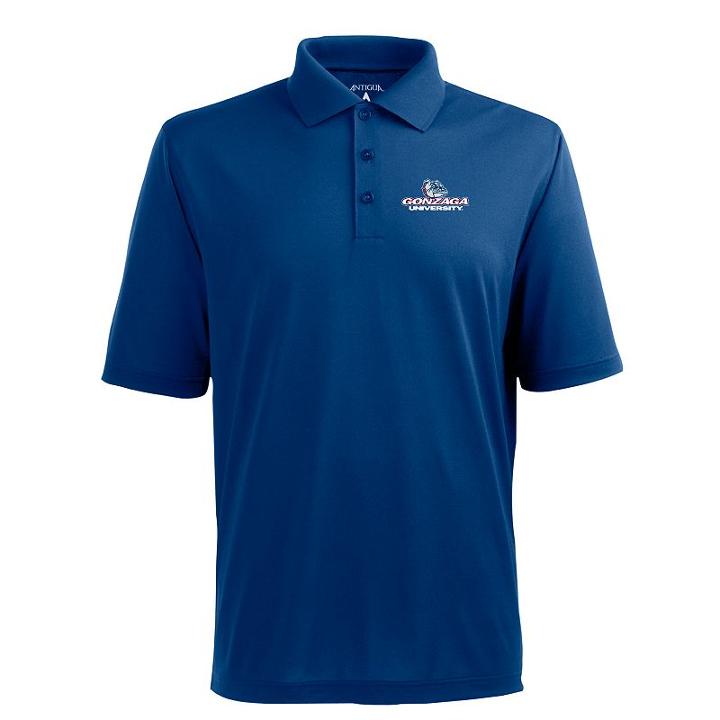 Men's Gonzaga Bulldogs Pique Xtra Lite Polo, Size: Xxl, Blue