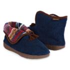 Muk Luks Rocker Sole Fleece Bootie Slippers, Women's, Size: Small, Blue
