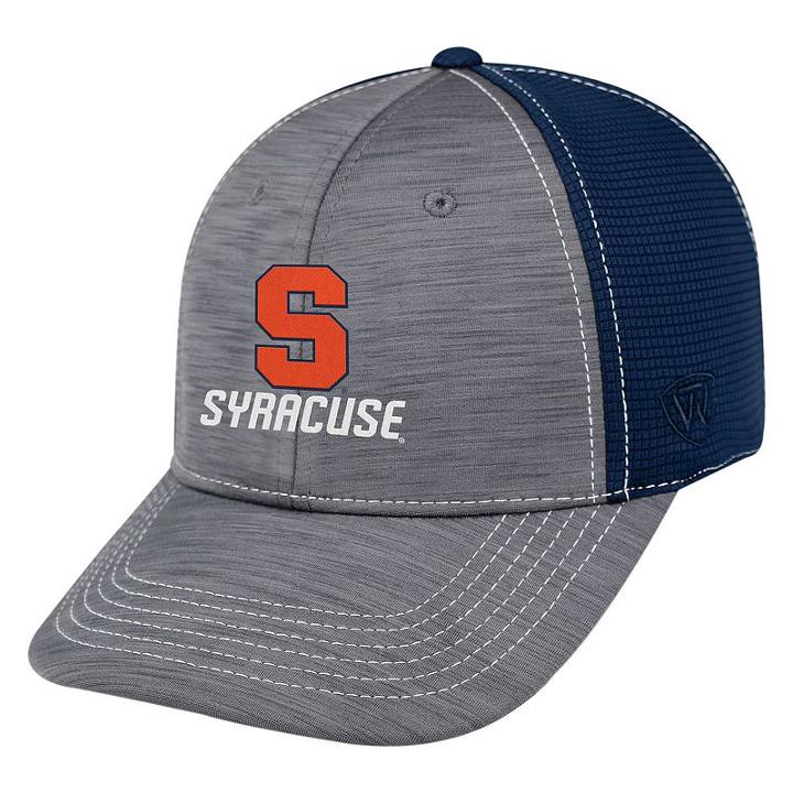 Adult Top Of The World Syracuse Orange Upright Performance One-fit Cap, Men's, Med Grey