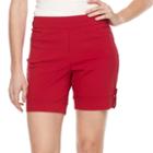 Women's Briggs Millennium Pull-on Shorts, Size: 16, Med Red