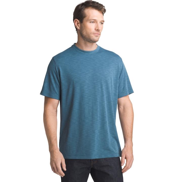 Men's Van Heusen Classic-fit Air Mock-layer Performance Tee, Size: Large, Turquoise/blue (turq/aqua)