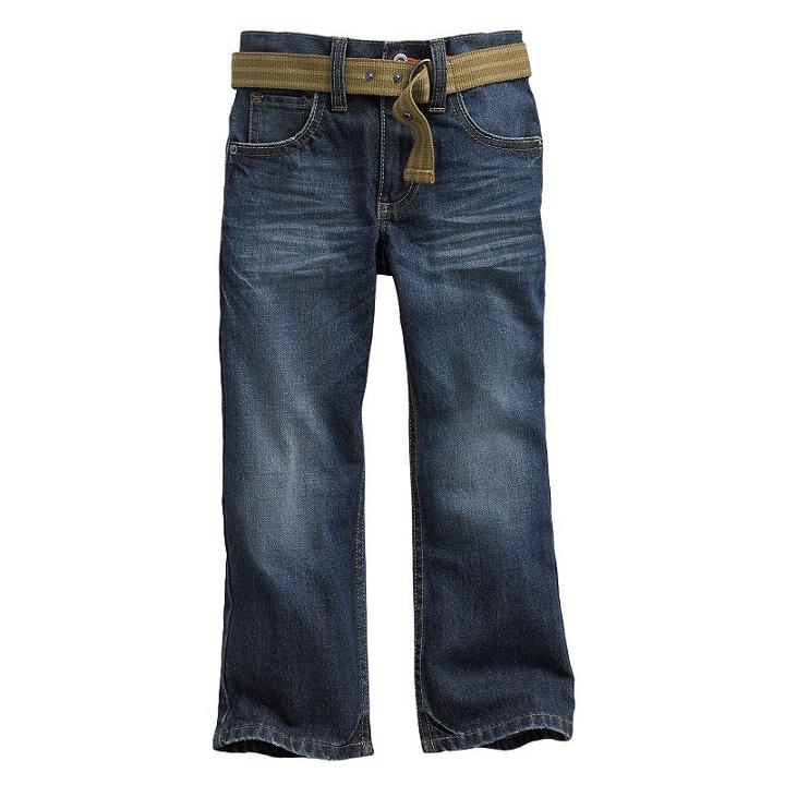 Boys 4-7x Lee Dark Blue Relaxed Bootcut Jeans, Boy's, Size: Medium (7)