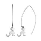 Dayna U Alabama Crimson Tide Sterling Silver Hook Earrings, Women's, Grey