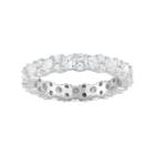 Sterling Silver Cubic Zirconia Eternity Ring, Women's, Size: 9, White