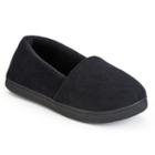 Isotoner Microterry Women's Slippers, Size: 7.5 - 8, Black