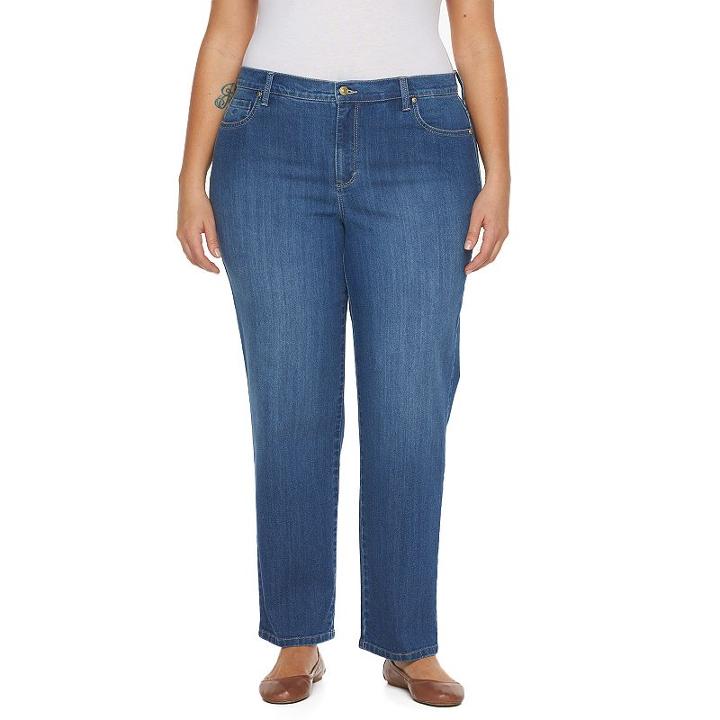 Plus Size Gloria Vanderbilt Amanda Classic Tapered Jeans, Women's, Size: 16w Short, Blue Other
