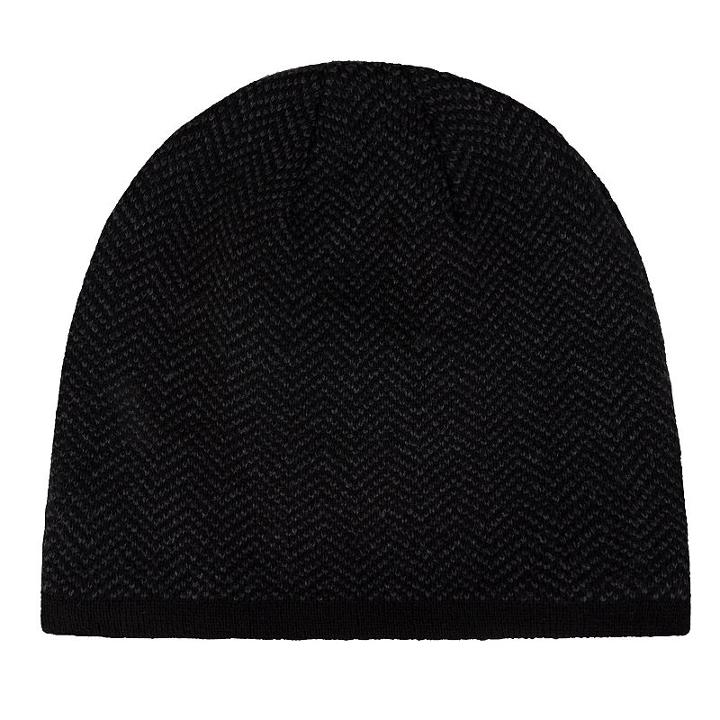 Men's Van Heusen Herringbone Knit Beanie, Black