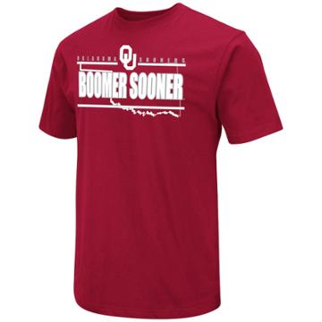 Men's Campus Heritage Oklahoma Sooners Motto Tee, Size: Medium, Red