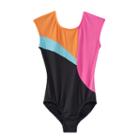 Jacques Moret Colorblock Leotard - Girls 4-14, Girl's, Size: Large, Multicolor