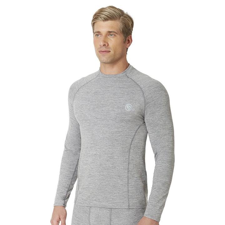 Men's Climatesmart Sport Performance Crewneck Tee, Size: Large, Med Grey
