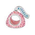 Sterling Silver Crystal Hershey's Kiss Bead - Made With Swarovski Crystals, Women's, Pink