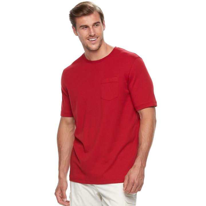 Big & Tall Croft & Barrow&reg; Classic-fit Easy-care Interlock Tee, Men's, Size: 3xb, Med Red
