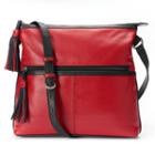 Ili Leather Tassled Crossbody Bag, Women's, Multicolor