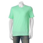 Men's Croft & Barrow&reg; Signature Pocket V-neck Tee, Size: Xl, Brt Green