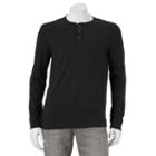 Big & Tall Sonoma Goods For Life&trade; Everyday Henley, Men's, Size: 4xb, Black