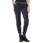 Women's Juicy Couture Solid Velour Jogger Pants, Size: Medium, Blue (navy)