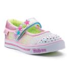 Skechers Twinkle Toes Sparkle Glitz Toddler Girls' Light-up Shoes, Girl's, Size: 10 T, Yellow