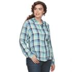 Juniors' Plus Size So&reg; High-low Hem Shirt, Teens, Size: 1xl, Turquoise/blue (turq/aqua)