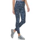 Juniors' Eye Candy Space-dye High-waisted Leggings, Teens, Size: Large, Turquoise/blue (turq/aqua)