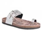 Muk Luks Daisy Women's Sandals, Size: 8, Silver