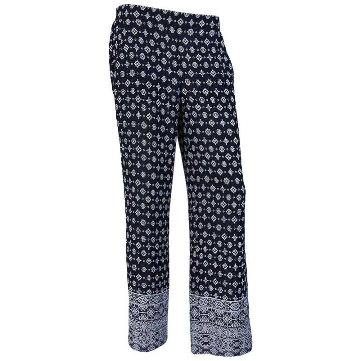 Juniors' Iz Byer California Print Soft Pants, Girl's, Size: Medium, Ovrfl Oth