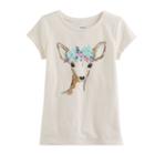 Girls 4-12 Sonoma Goods For Life&trade; Embellished Knit Tee, Size: 12, Lt Beige