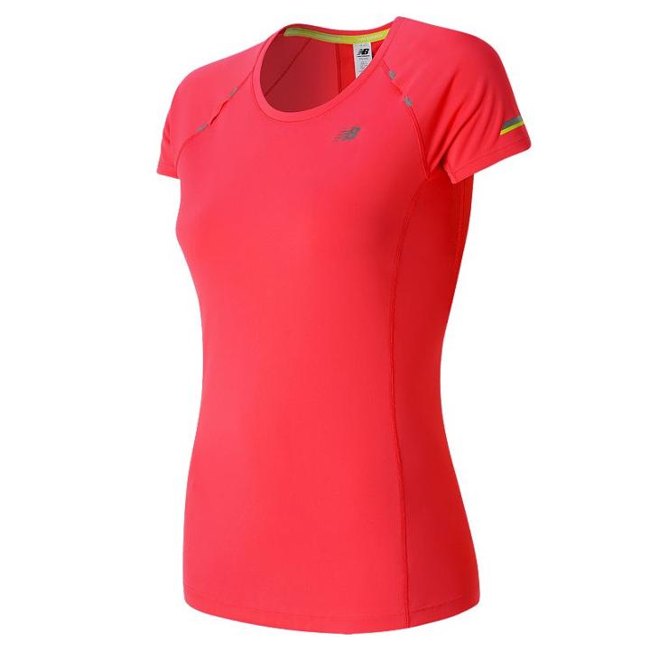 Women's New Balance Nb Ice Running Tee, Size: Medium, Light Pink